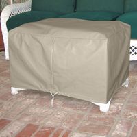 Patio ottoman and footstool covers